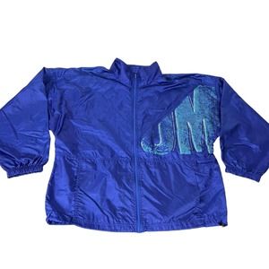 Vintage Umbro Jacket Adult Large Blue Windbreaker Lightweight Breathable Men L